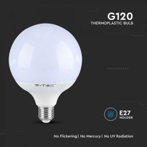 LED крушка 22W E27 G120 6500K 120LM/W Samsung чип VT-242 V-TAC | AVStore