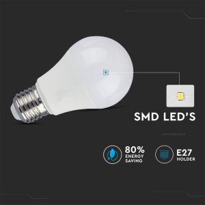 LED крушка 9W E27 6400K микровълнов сензор VT-2219 V-TAC | AVStore