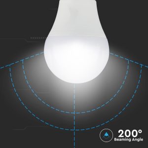 LED крушка 9W E27 6400K микровълнов сензор VT-2219 V-TAC | AVStore