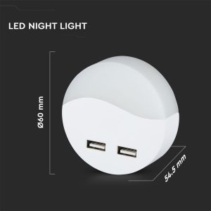 LED нощна лампа 0.45W 4000K Samsung чип VT-84 V-TAC | AVStore