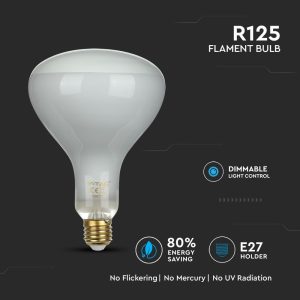 LED крушка 8W E27 4000K прав филамент VT-2198D V-TAC | AVStore