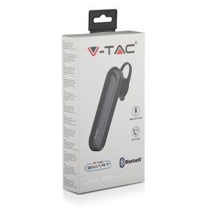 Bluetooth слушалка с микро USB зареждане Wireless Headset VT-6800 V-TAC черна | AVStore
