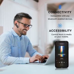 Bluetooth слушалка с микро USB зареждане Wireless Headset VT-6800 V-TAC черна | AVStore