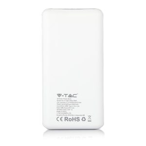 Външна батерия с безжично зареждане Power Bank USB C, microUSB 10000 mAh черна | AVStore