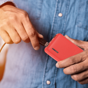 Външна батерия Power Bank, Micro USB 10000 mAh VT-3518 V-TAC червена | AVStore