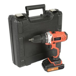 Акумулаторен ударен винтоверт бормашина 18V комплект с куфар, 12 аксесоара, батерия | AVStore