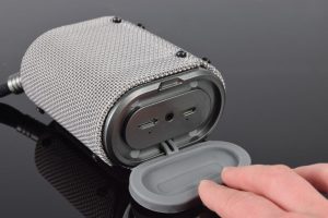 Водоустойчива Bluetooth преносима тонколонка AV:LINK Wave с вградена батерия, сива | AVStore