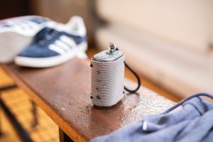 Водоустойчива Bluetooth преносима тонколонка AV:LINK Wave с вградена батерия, сива | AVStore