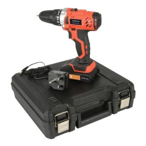 Акумулаторен ударен винтоверт бормашина 18V комплект с куфар, 12 аксесоара, батерия | AVStore