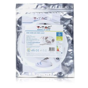 LED лента 7.2W/M 3000K IP20 12V VT-3528-120 V-TAC ролка 5 метра | AVStore