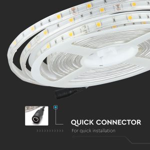 LED лента 4.8W/M RGB IP65 12V VT-5050-30 V-TAC ролка 5 метра | AVStore