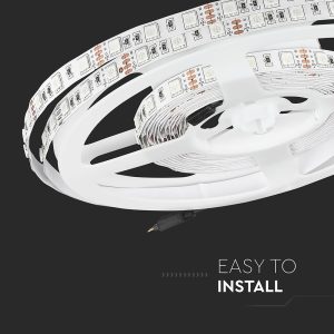 LED лента 10.8W/M RGB IP20 12V VT-5050-60 V-TAC ролка 5 метра | AVStore