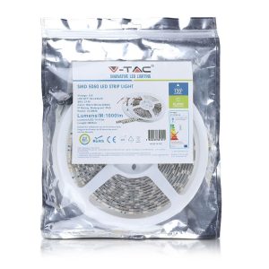 LED лента 10.8W/M RGB IP65 12V VT-5050-60 V-TAC ролка 5 метра | AVStore