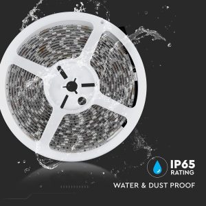 LED лента 10.8W/M RGB IP65 12V VT-5050-60 V-TAC ролка 5 метра | AVStore