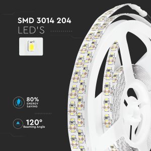 LED лента 18W/M 4500K IP20 12V VT-3014-204 V-TAC ролка 5 метра | AVStore