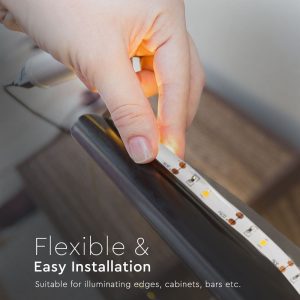 LED лента със сензор и батерия 2.4W/M 2700K IP65 6V VT-8082 V-TAC ролка 1 метър | AVStore