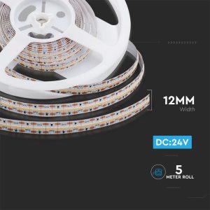 LED лента 21W/M 6400K IP20 24V VT-2110-700 V-TAC ролка 5 метра | AVStore