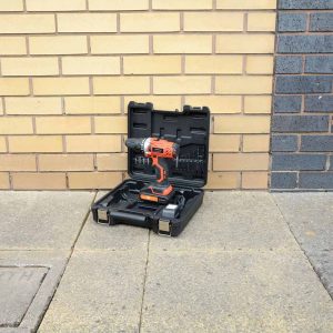 Акумулаторен ударен винтоверт бормашина 18V комплект с куфар, 12 аксесоара, батерия | AVStore