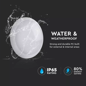 LED плафон със сензор и аварийно захранване 17W 4000K Ф320 Samsung кръгъл VT-19 V-TAC | AVStore