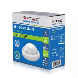 LED плафон бял 12W 3000K Ф220 кръгъл VT-8015 V-TAC | AVStore