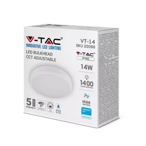 LED плафон 14W 3в1 Ф315 Samsung кръгъл VT-14 V-TAC | AVStore