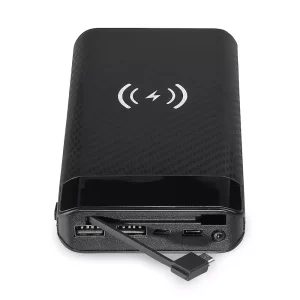 Външна батерия с безжично зареждане Power Bank USB C, Micro USB 20000 mAh VT-3508 V-TAC черна | AVStore