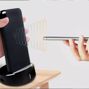 Външна батерия с безжично зареждане Power Bank 8000 mAh + зарядна станция, черна, VT-3509 V-TAC | AVStore