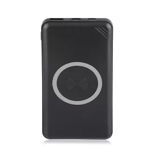 Външна батерия с безжично зареждане Power Bank USB C, microUSB 10000 mAh черна | AVStore