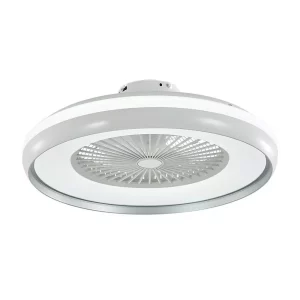LED плафон с вентилатор 45W 3в1 Ф600 с дистанционно управление кръгъл сив VT-5022 V-TAC | AVStore