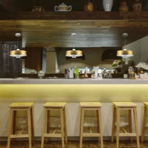 LED пендел акрил златен абажур 7W 3000K V-TAC VT-7666 | AVStore