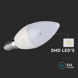 LED крушка 4.5W 6500K VT-1855 V-TAC E14 | AVStore