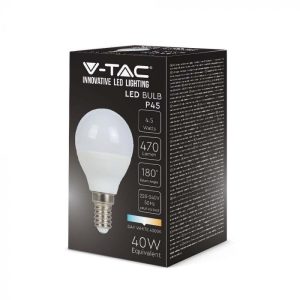 LED крушка 4.5W E14 4000K VT-1880 V-TAC | AVStore