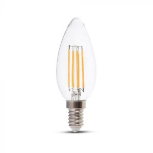LED крушка 4W E14 3000K филамент VT-1986 V-TAC | AVStore