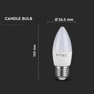 LED крушка 4.5W E27 6500K VT-1821 V-TAC | AVStore