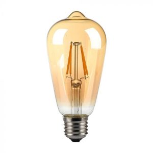 LED крушка 8W E27 2200K филамент VT-1968 V-TAC | AVStore
