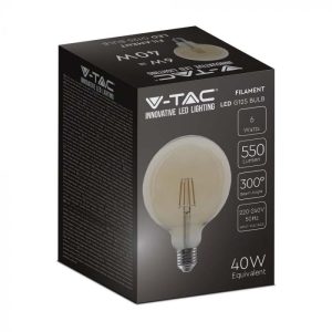 LED крушка 4W E27 2200K филамент VT-1956 V-TAC | AVStore