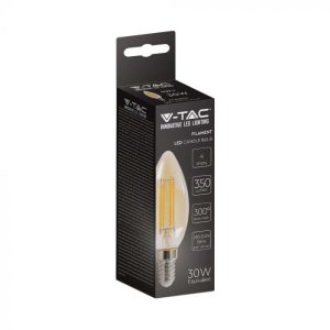 LED крушка 4W E14 2200K филамент VT-1955 V-TAC | AVStore