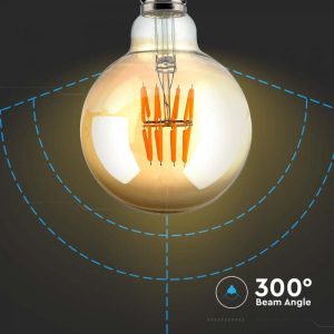 LED крушка 8W E27 2200K филамент VT-2019 V-TAC | AVStore