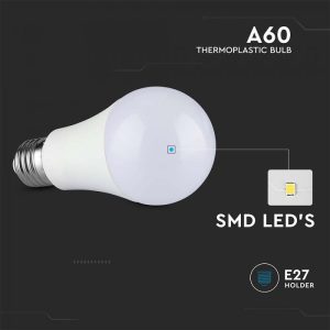 LED крушка 8.5W E27 3000K VT-2099 V-TAC | AVStore