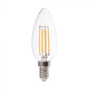 LED крушка 6W E14 4000K филамент VT-2127 V-TAC | AVStore