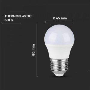 LED крушка 6.5W E27 3000K Samsung чип VT-290 V-TAC | AVStore