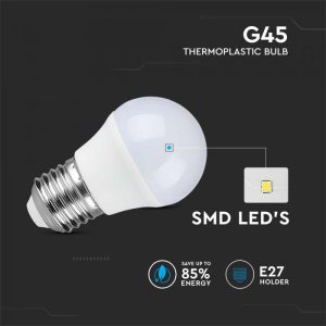 LED крушка 6.5W E27 4000K Samsung чип VT-290 V-TAC | AVStore