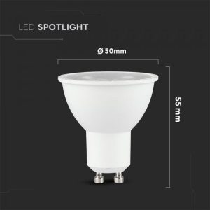 LED луничка 7.5W GU10 3000K Samsung чип VT-292 V-TAC | AVStore