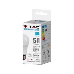 LED крушка 12W A60 6400K Samsung чип VT-262D V-TAC E27 | AVStore