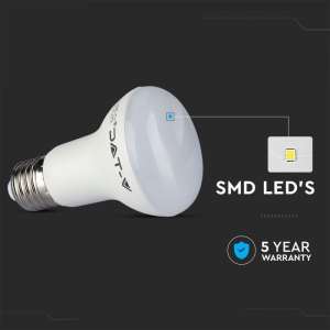LED крушка 8.5W R63 3000K Samsung чип VT-263 V-TAC E27 | AVStore