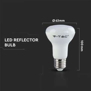 LED крушка 8.5W R63 6500K Samsung чип VT-263 V-TAC E27 | AVStore