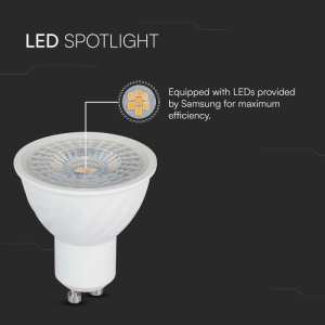 LED луничка 6W GU10 6500K Samsung чип VT-277 V-TAC | AVStore