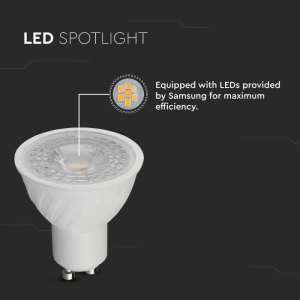 LED луничка 6W GU10 4000K Samsung чип VT-277 V-TAC | AVStore