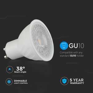 LED луничка 6W GU10 6500K Samsung чип VT-277D V-TAC | AVStore