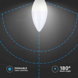 LED крушка 5.5W 3000K Samsung чип VT-293D V-TAC E14 | AVStore